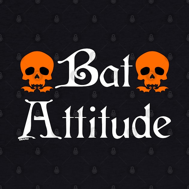 Bat Attitude (Orange Version) by Jan Grackle